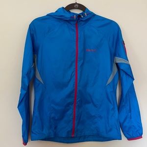 Marmot blue windbreaker jacket